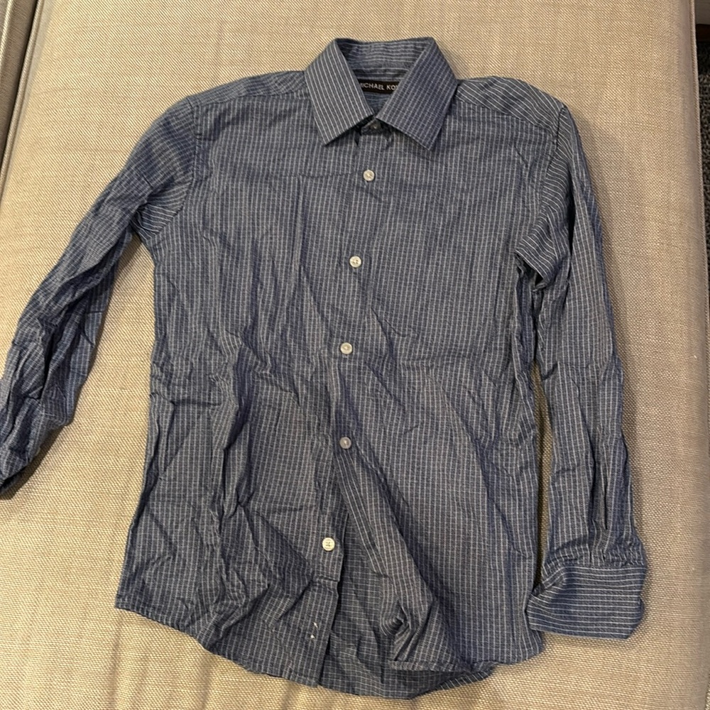 Michael Kors Boys Checkered Button Down Shirt